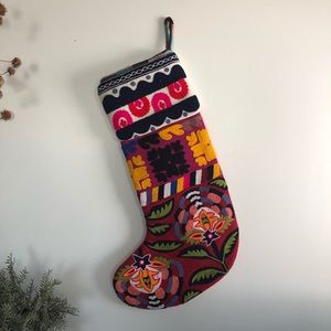 Anthropologie Verdure Christmas Stocking